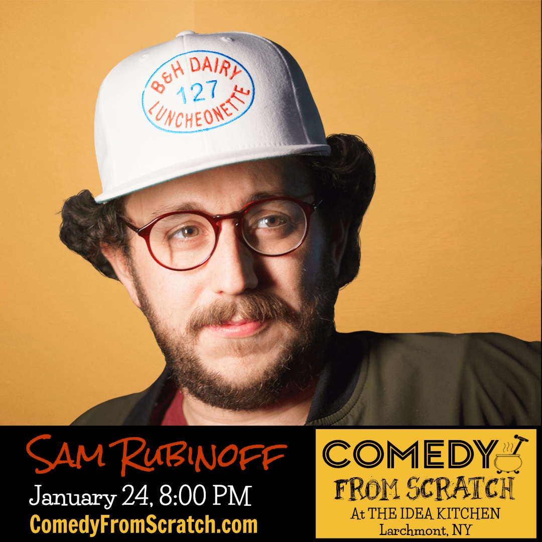Headshot of Sam Rubinoff, Comedy From Scratch, Best of Westchester Comedy Show
